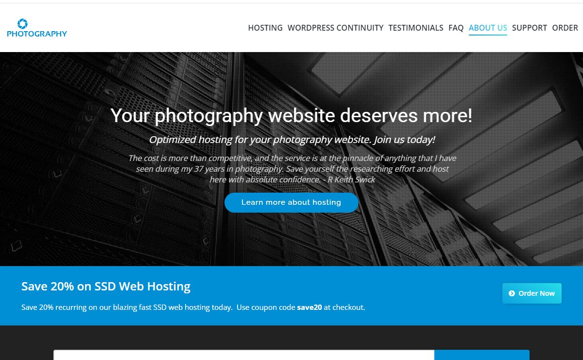 Hosting Photography – Web Hosting for Photographers – Photographer Website Solutions