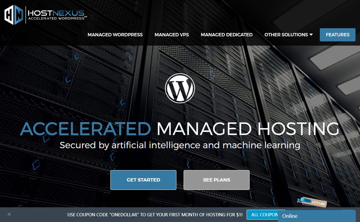 Managed WordPress Hosting secured by artificial intelligence and machine learning | HostNexus