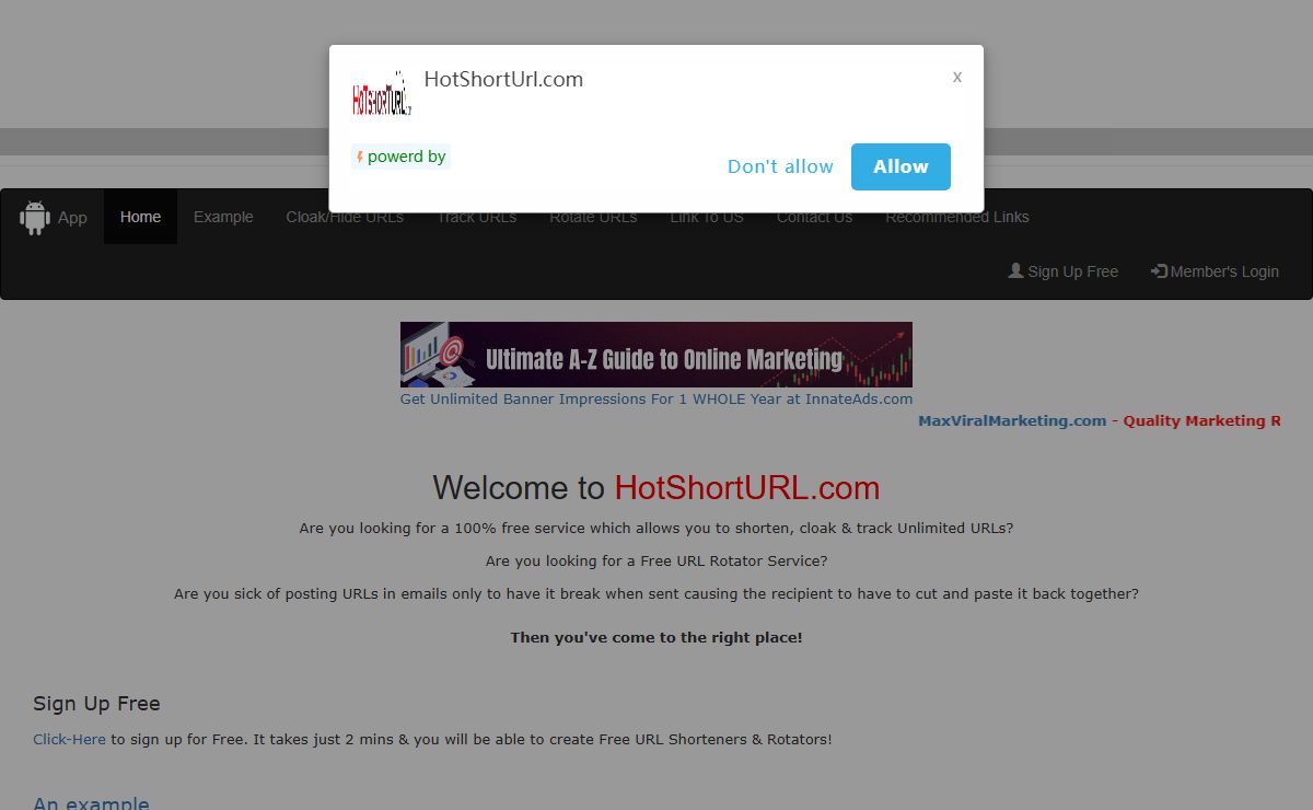 HOTShortURL.com - Create Unlimited URL Trackers, Shortners & Rotators!