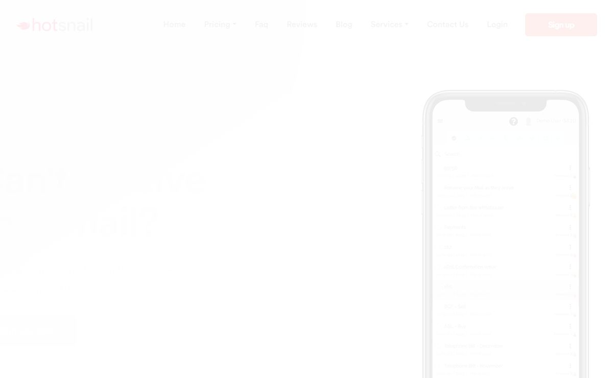 HotSnail — Mail Redirection, Mail Forwarding & Parcel Forwarding