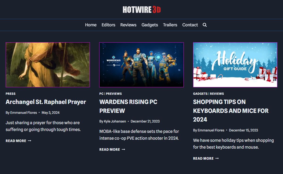 HOTWIRE 3D – Gaming & Hardware Reviews