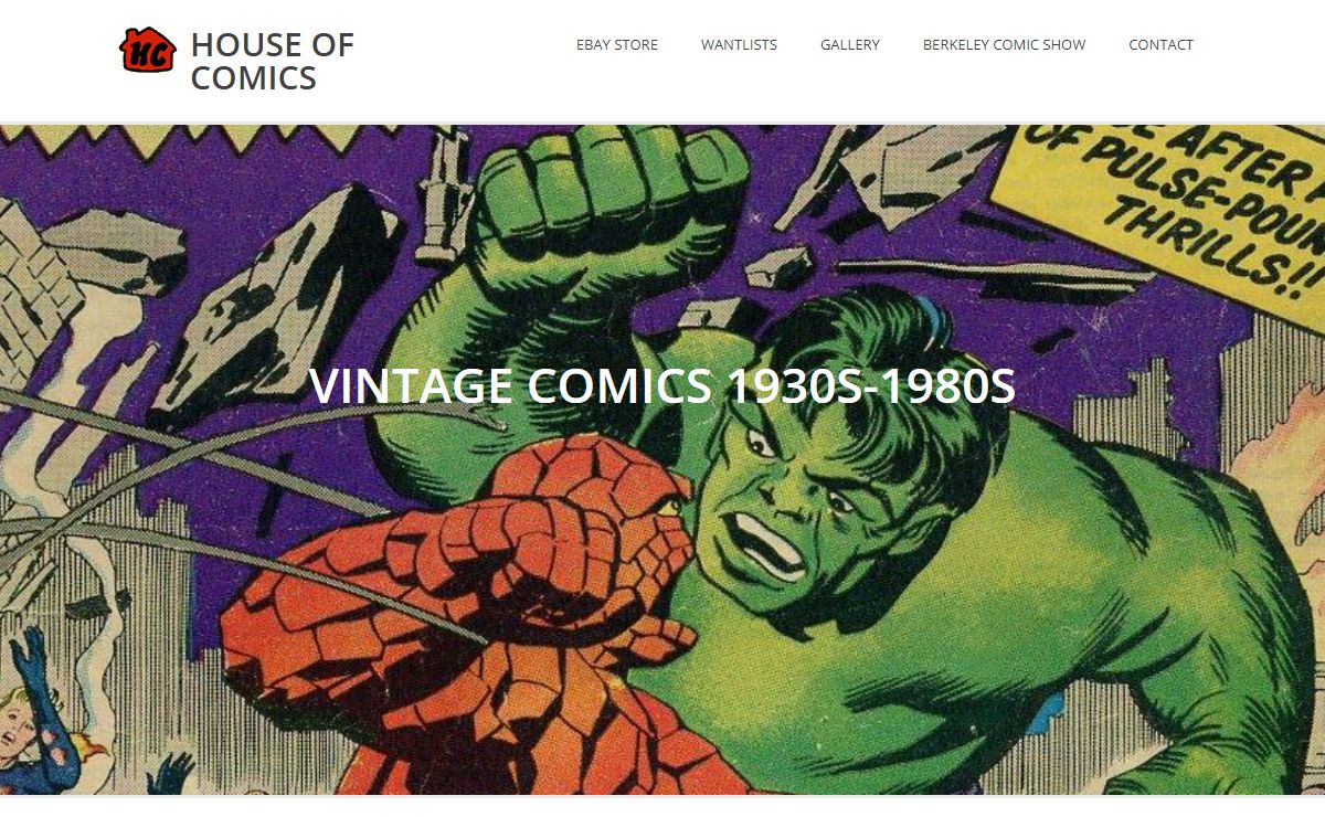 House of Comics – Vintage Comics 1930s-1980s