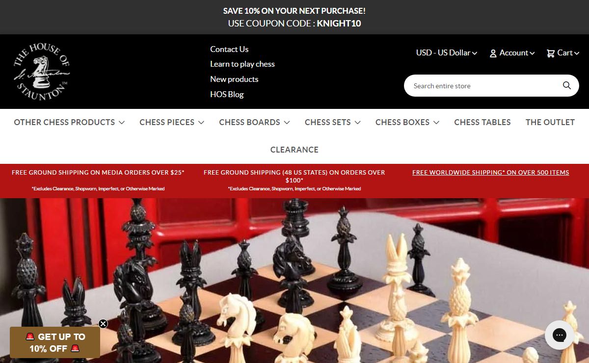Chess Sets | Chess Boards | Chess Pieces | House Of Staunton