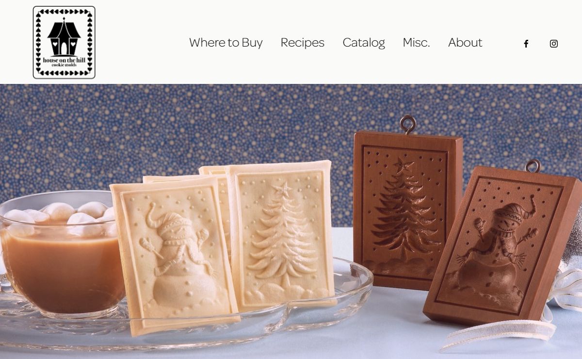 House on the Hill Cookie Molds