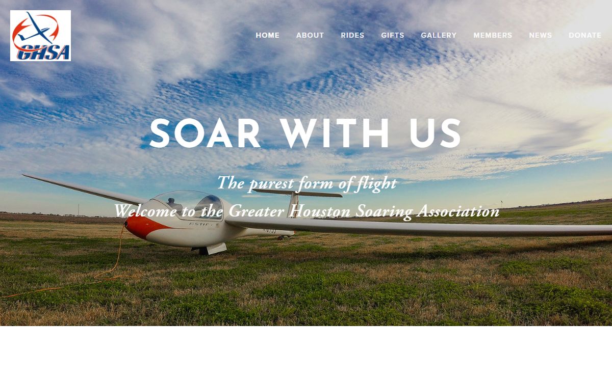 Greater Houston Soaring Association | Soaring Flight Instruction and Glider Rides