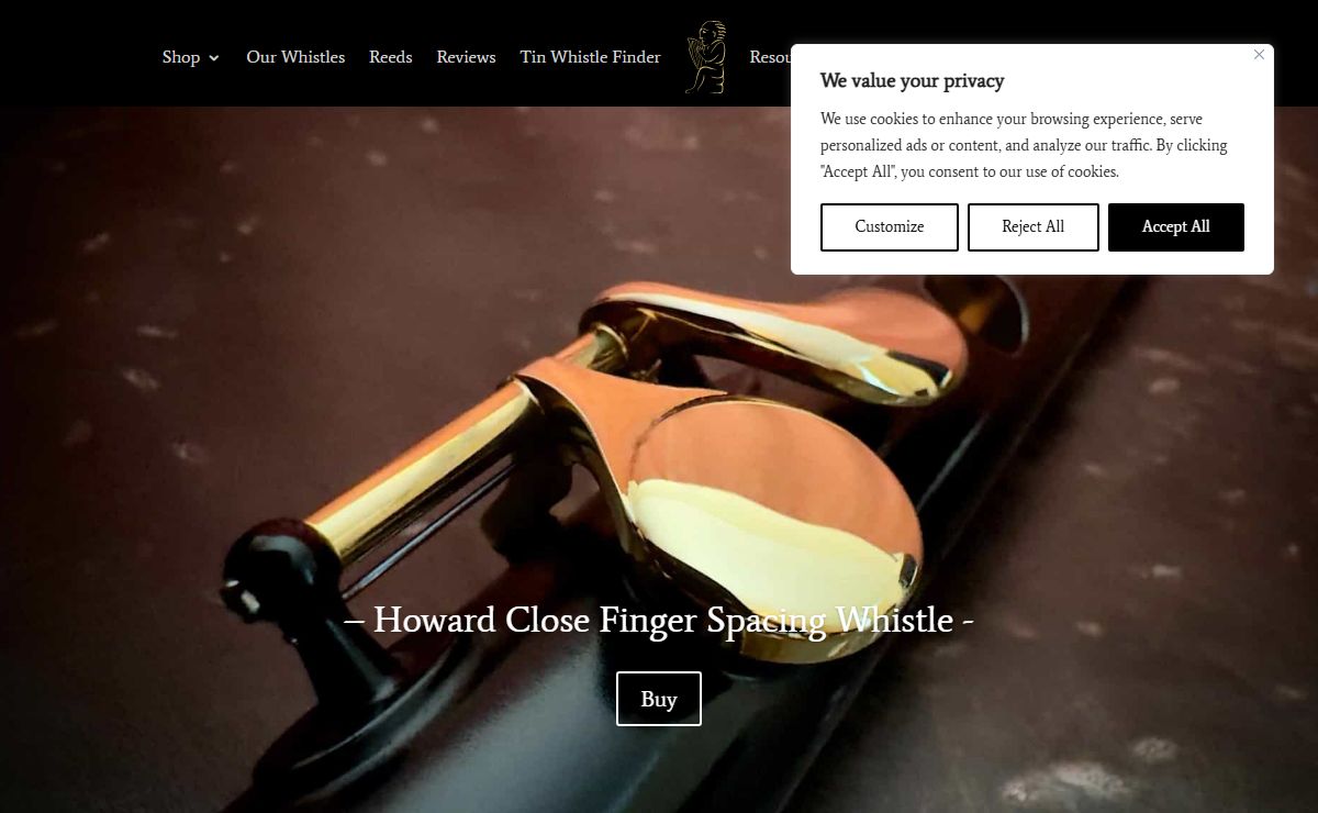 Low D Whistles | Traditional Irish Instruments | Howard Music | Low Whistle