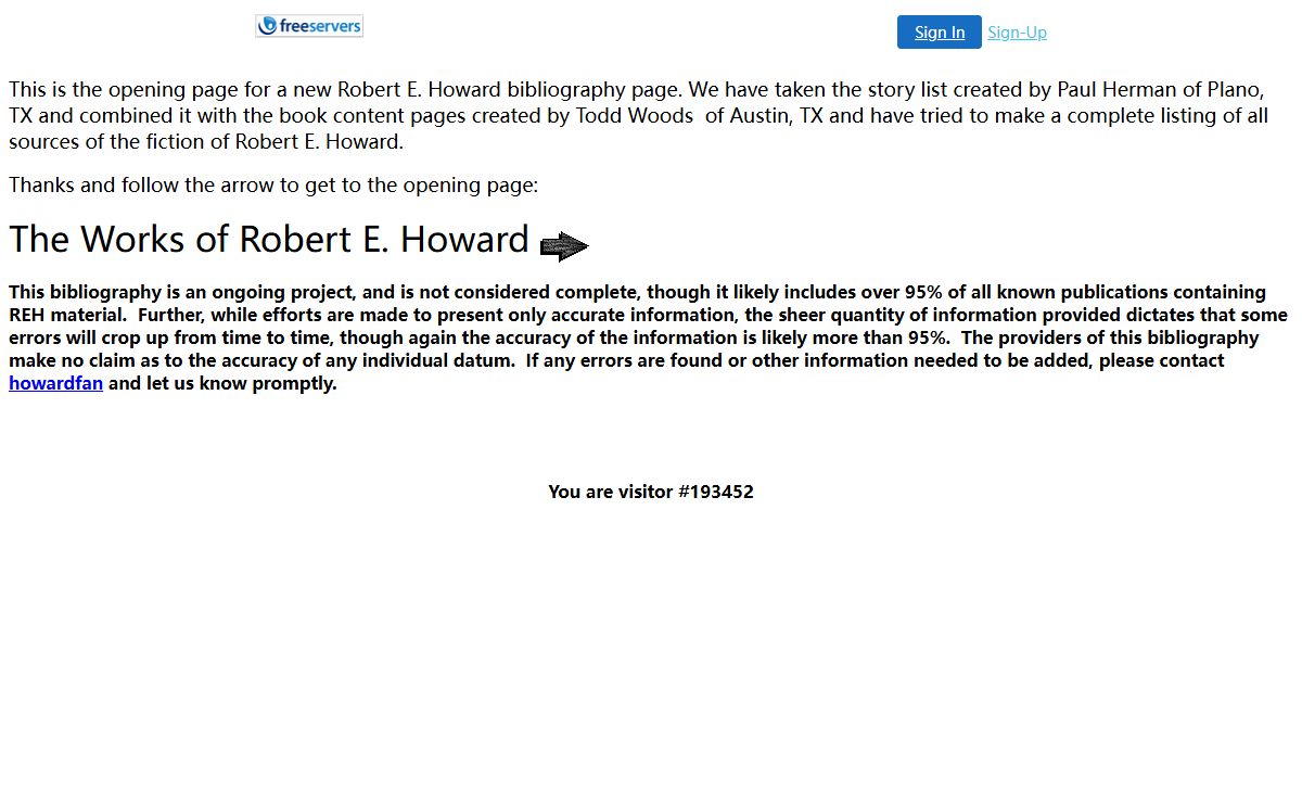 Index to HowardWorks