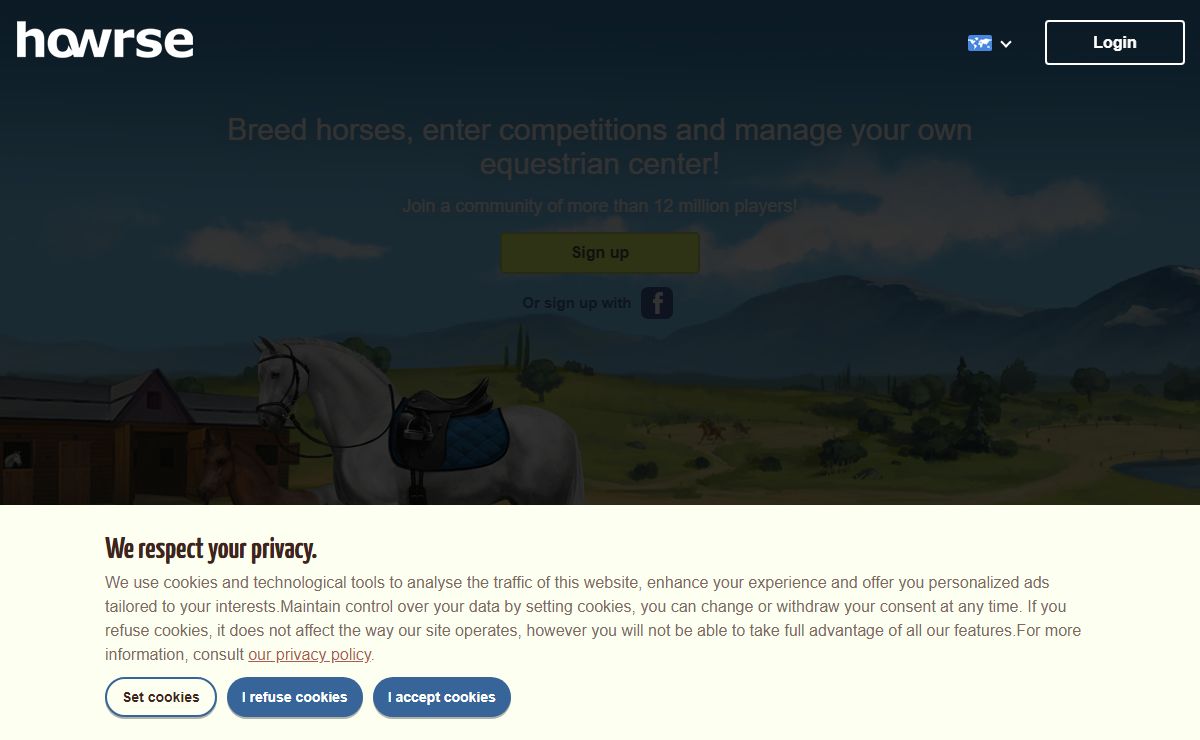 Breed horses and manage an equestrian center - Howrse
