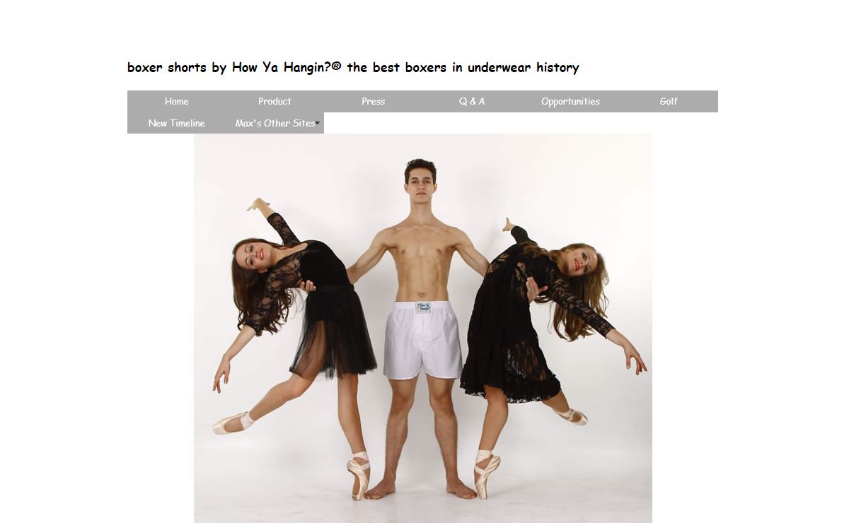 boxer shorts by How Ya Hangin? best boxers in underwear history