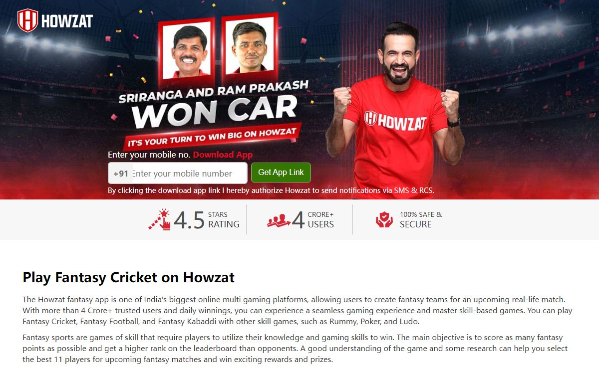 Fantasy Cricket - Download Fantasy Cricket App & Win Real Cash