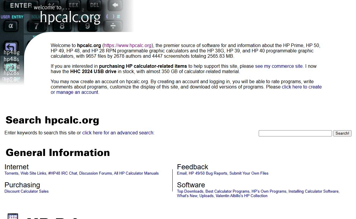 hpcalc.org - HP Calculator Archive