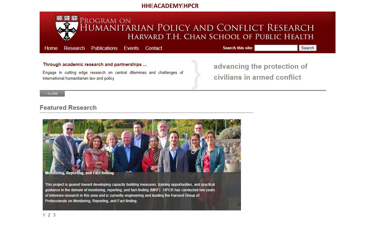 Program on Humanitarian Policy and Conflict Research