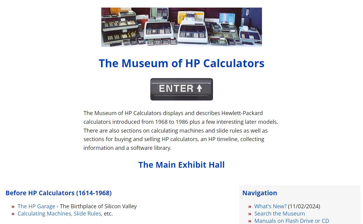The Museum of HP Calculators