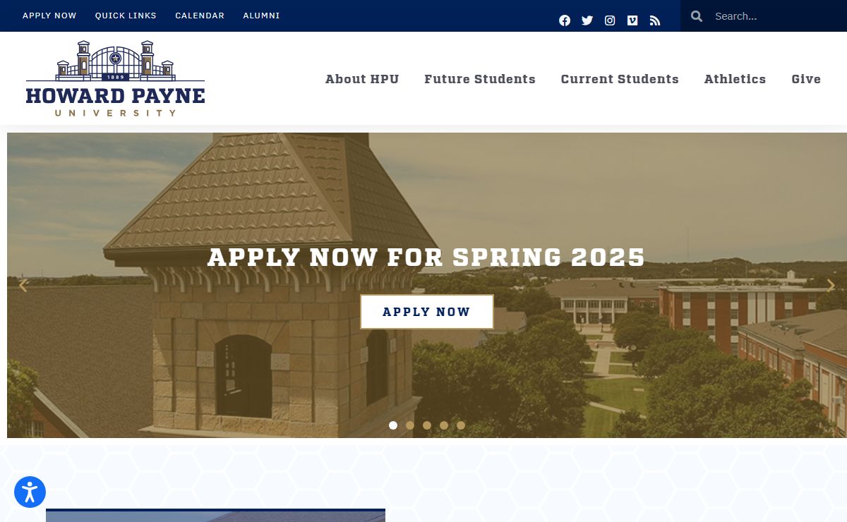 Howard Payne University | Brownwood Texas | Baptist | Christian Values | Liberal Arts