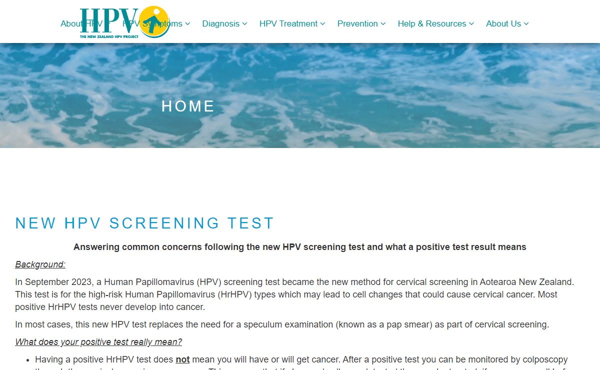 HPV Project Website | HPV Virus Diagnosis - Treatment - Prevention