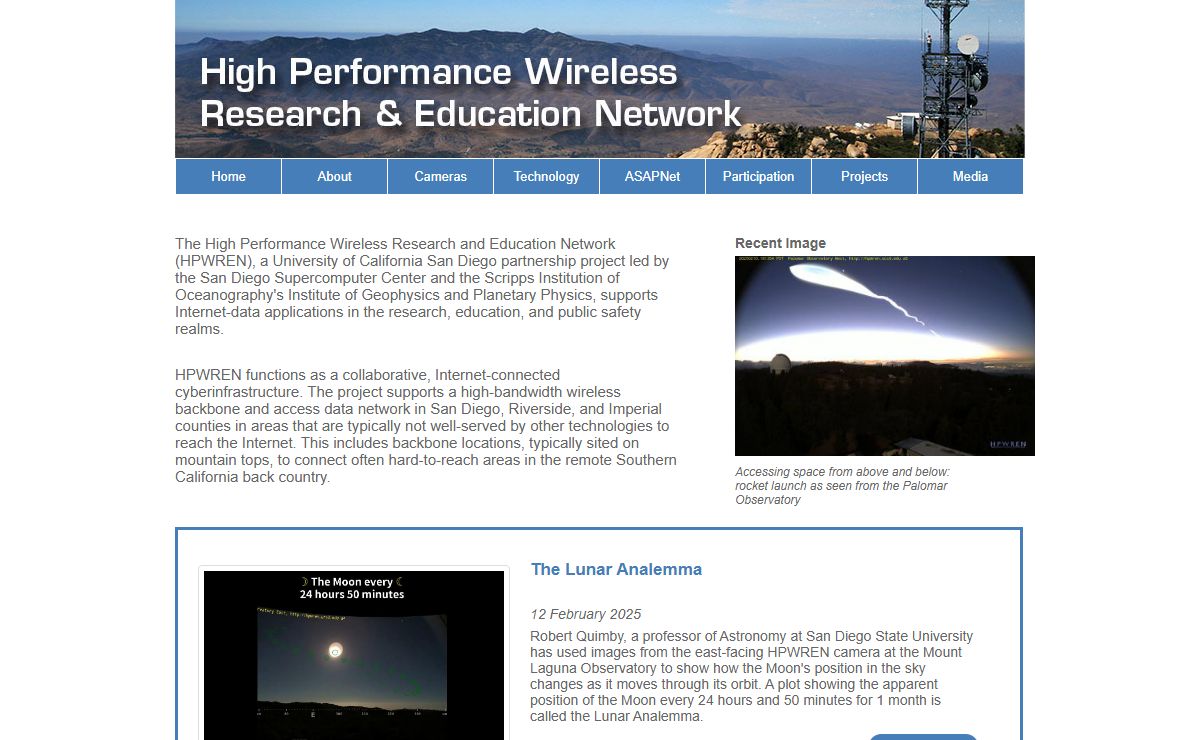 High Performance Wireless Research and Education Network