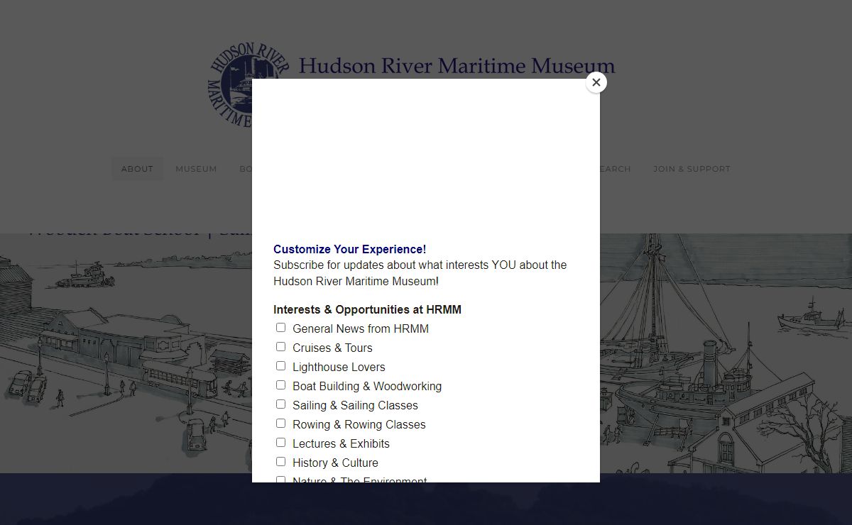 Hudson River Maritime Museum - About