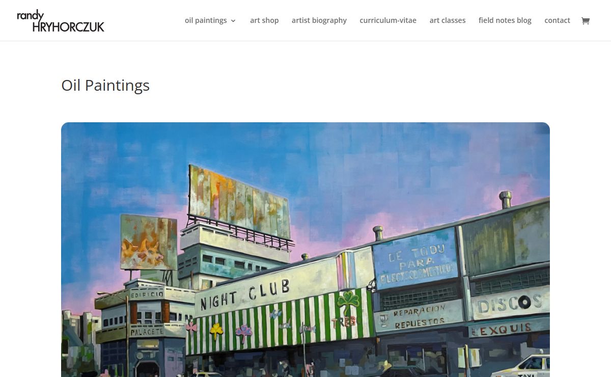 Canadian Visual Artist Randy Hryhorczuk - Paintings & Art Prints.