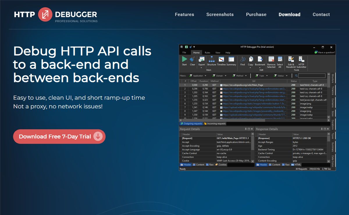 HTTP Debugger - Debug HTTP API Calls to Back-ends