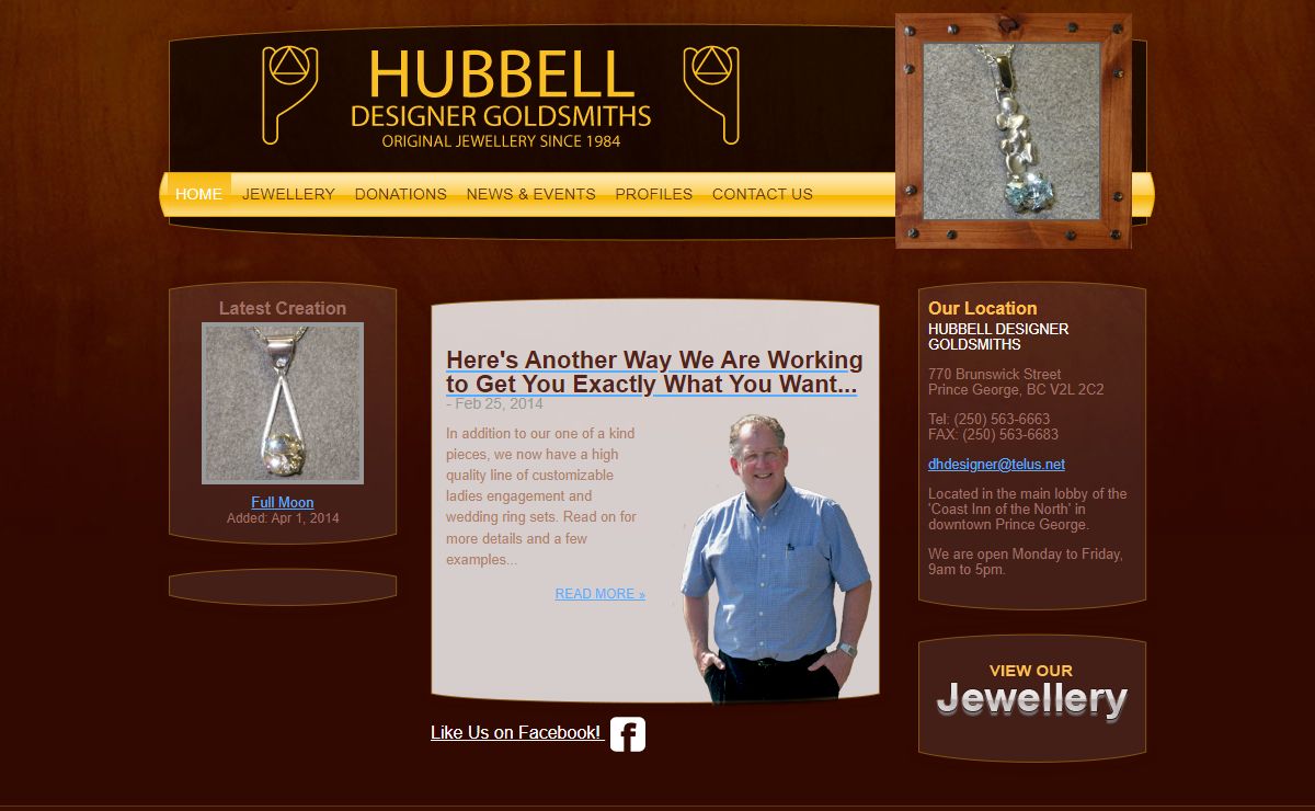 Custom Designed Quality One of a Kind Jewellery, Prince George BC - Hubbell Designer Goldsmiths