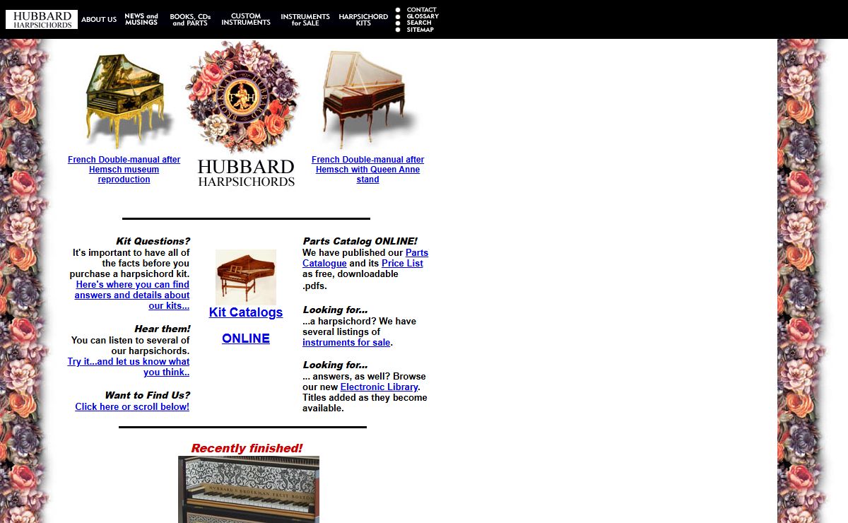 Welcome to Hubbard Harpsichords