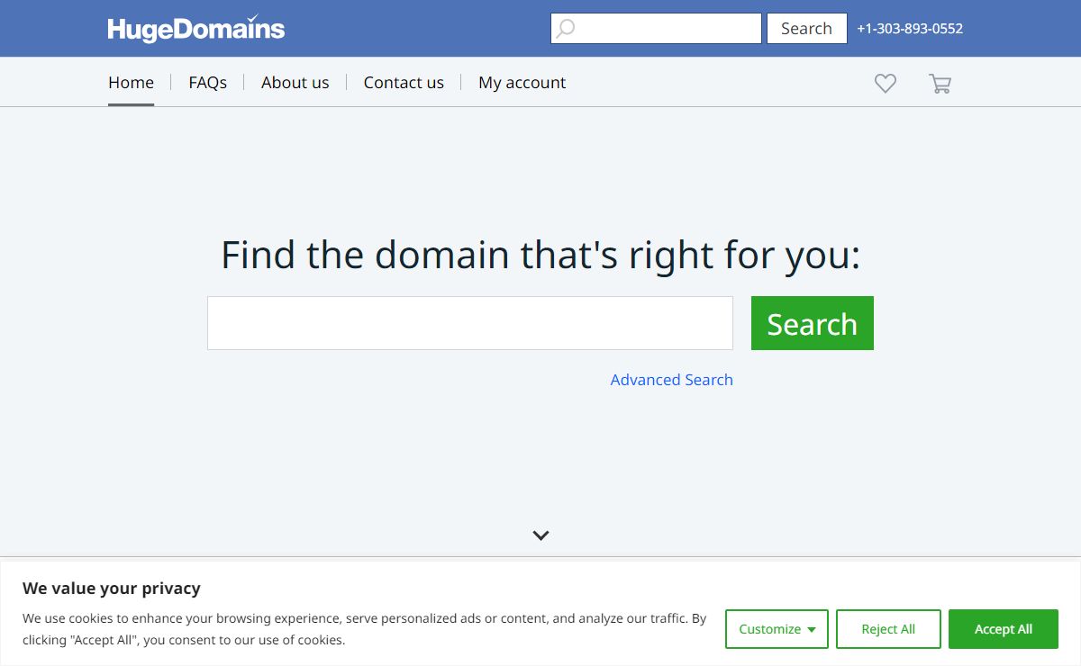 The #1 Source For Domain Names | HugeDomains