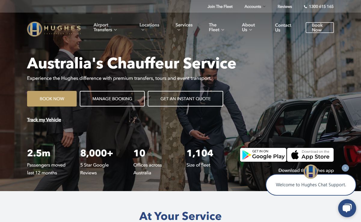 Chauffeured Cars | Corporate Transport | Hughes Luxury Cars
