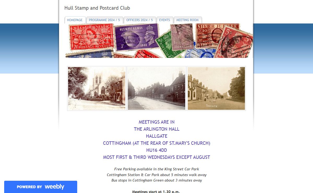 Hull Stamp and Postcard Club - HOMEPAGE