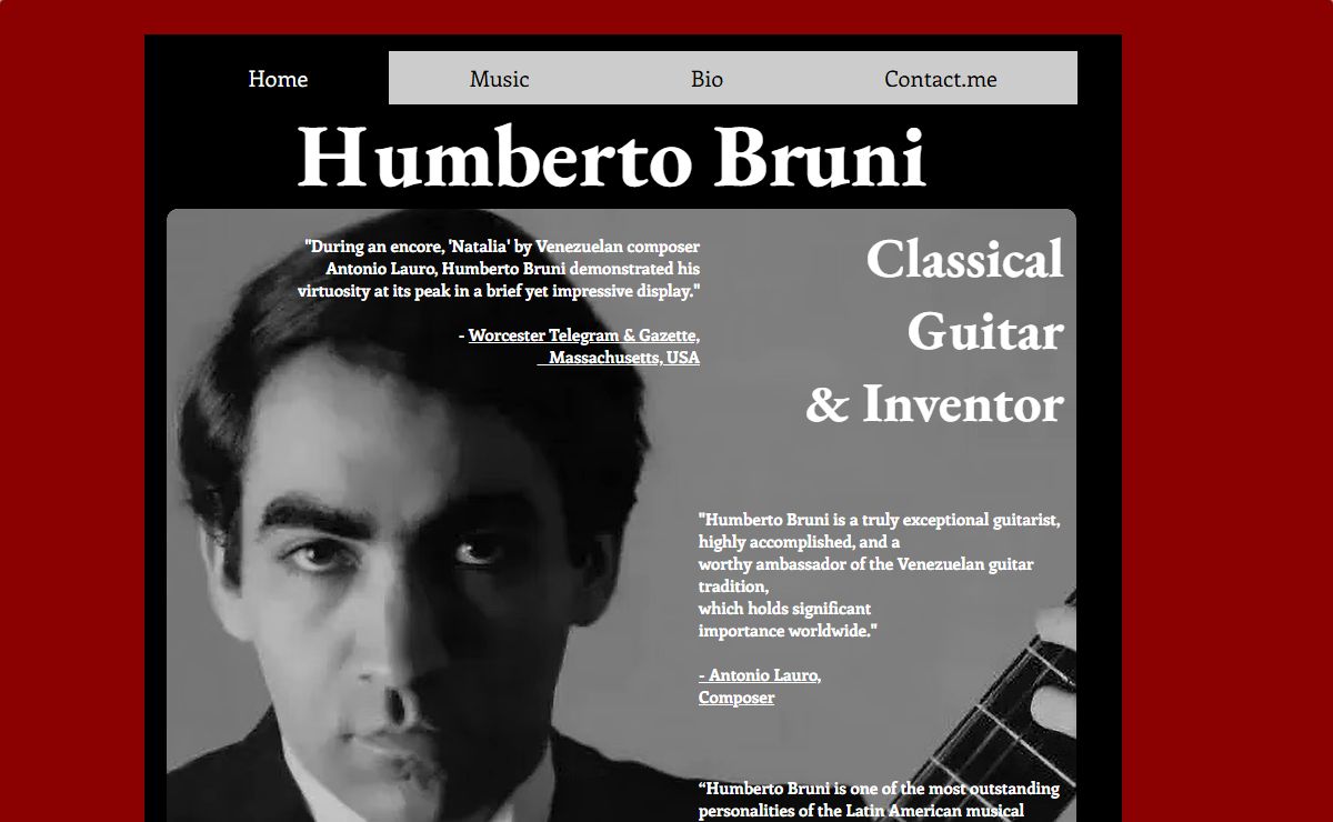 humbertobruni | Classical Guitar Music performed by Humberto Bruni