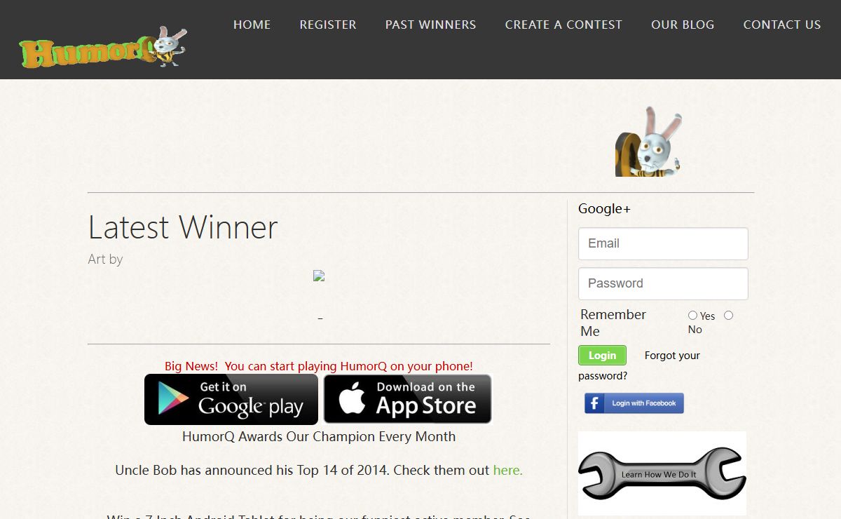 HumorQ - The Fun And Tasteful Caption Contest That Puts A Number On How Funny You Are