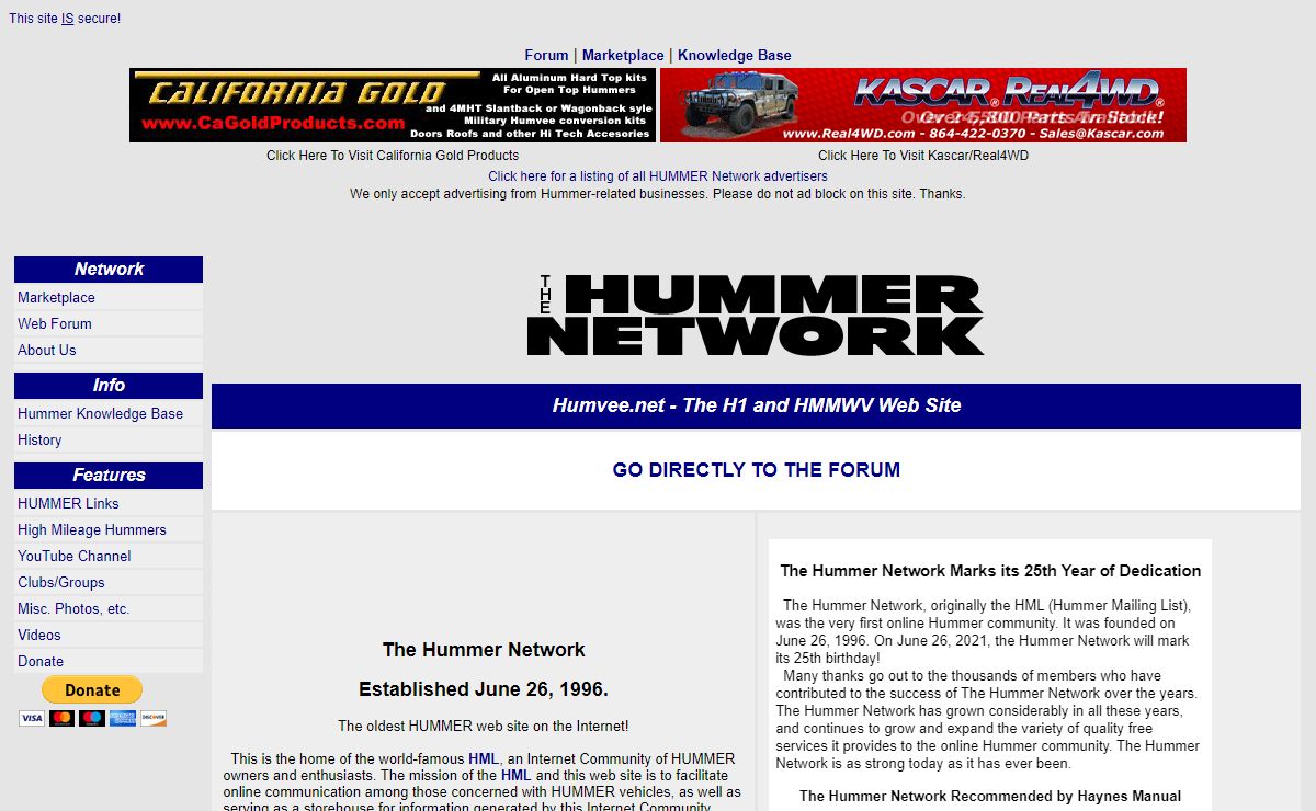 The HUMMER Network at Humvee.net