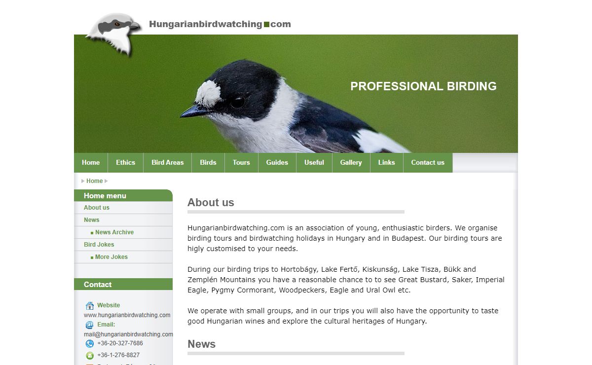 Hungarian Birdwatching - Professional Birding in Hungary