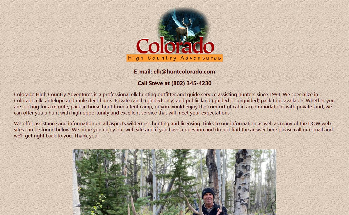 Colorado Elk Hunting Outfitters