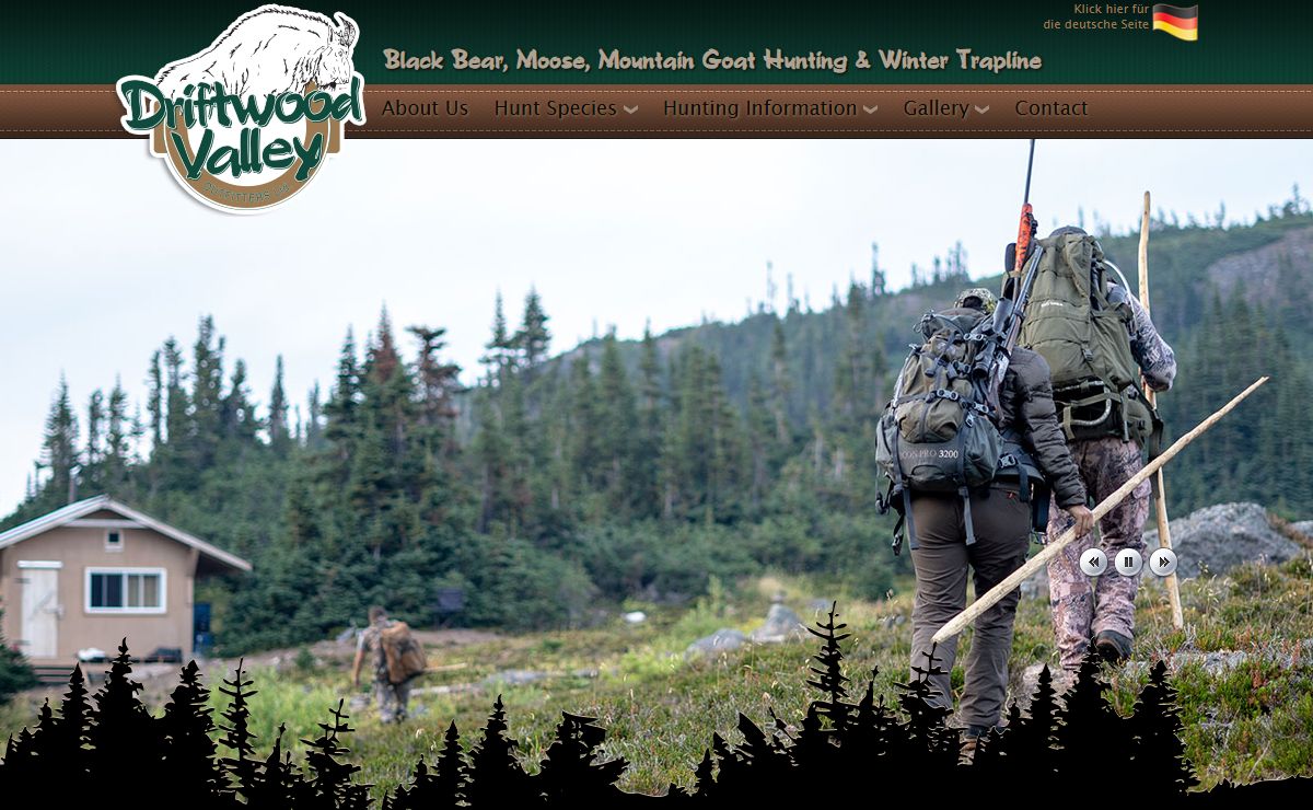 BC Hunts Black Bear, Moosen Mountain Goat Hunting and Winter Trapline with Driftwood Valley Outfitters