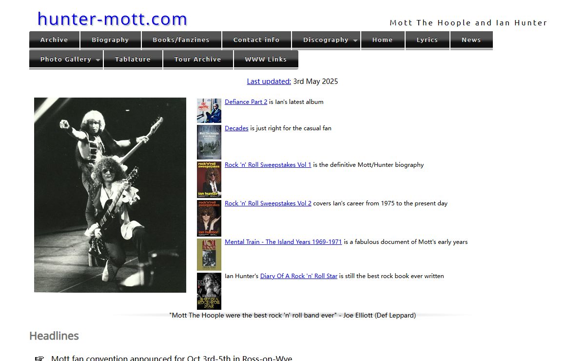 Mott The Hoople and Ian Hunter