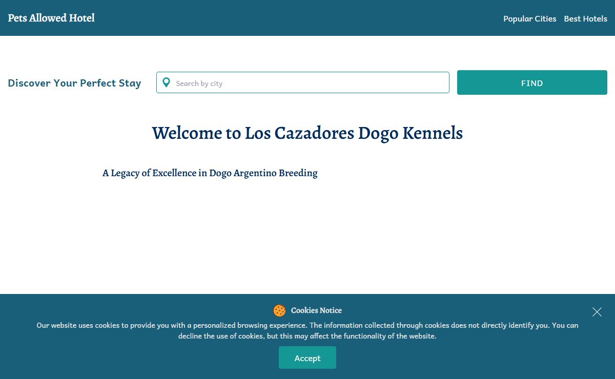 Welcome to Los Cazadores Dogo Kennels
