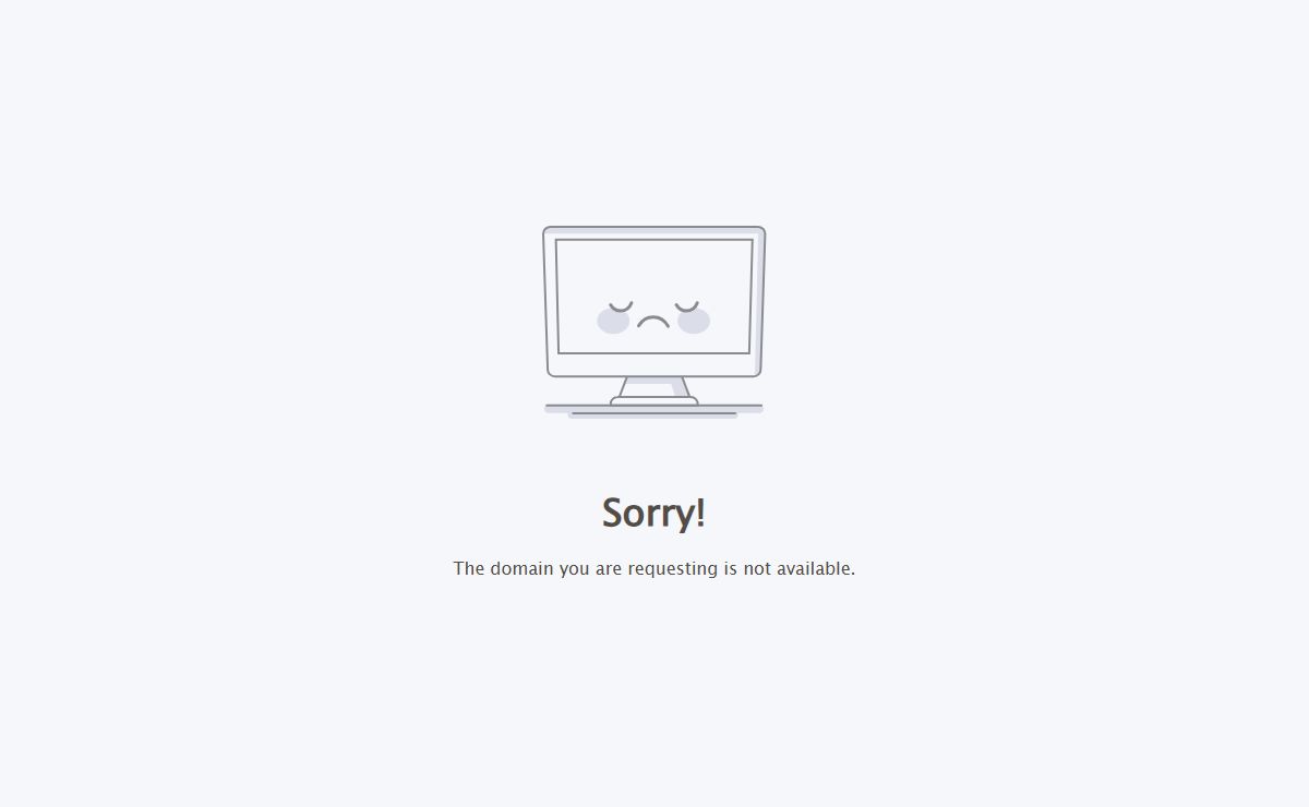 Domain Unavailable