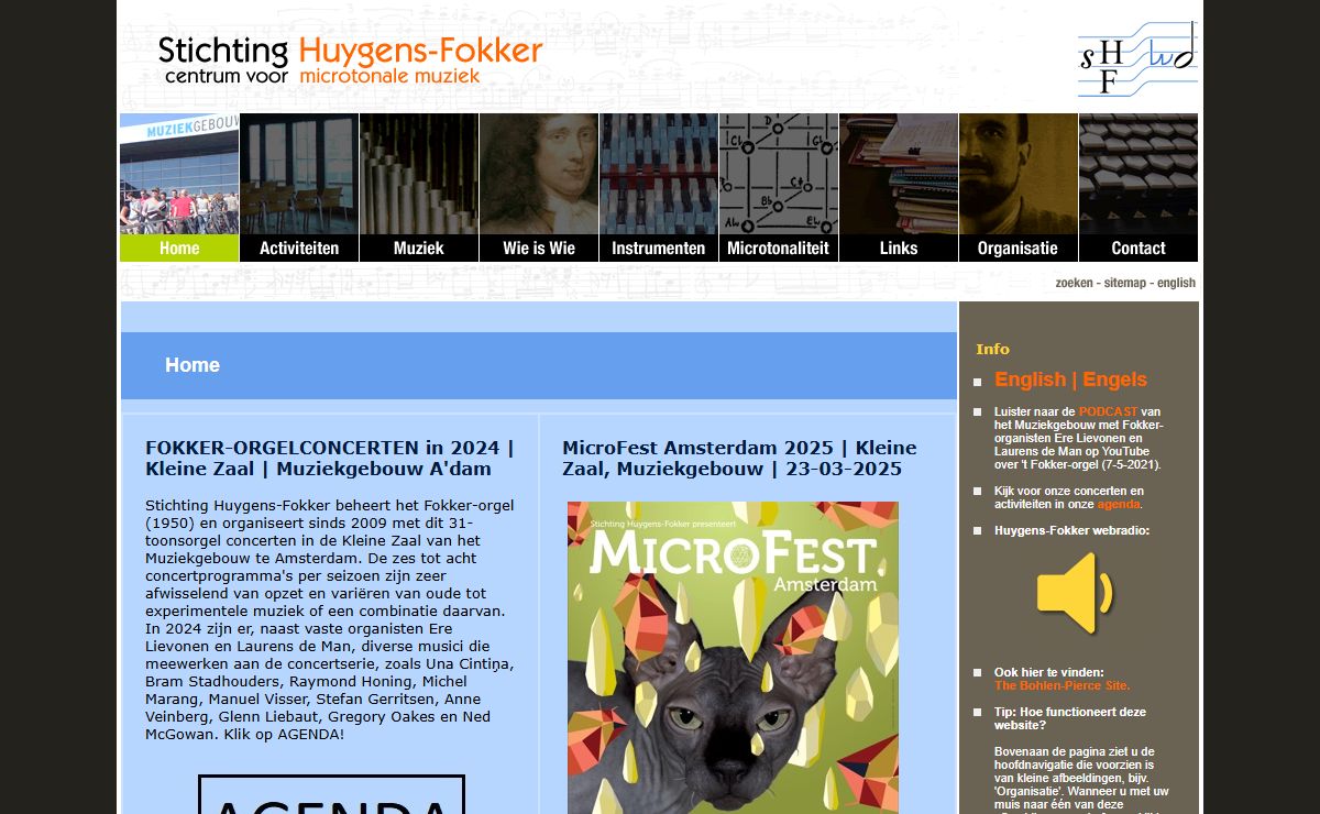 Stichting Huygens-Fokker | Home