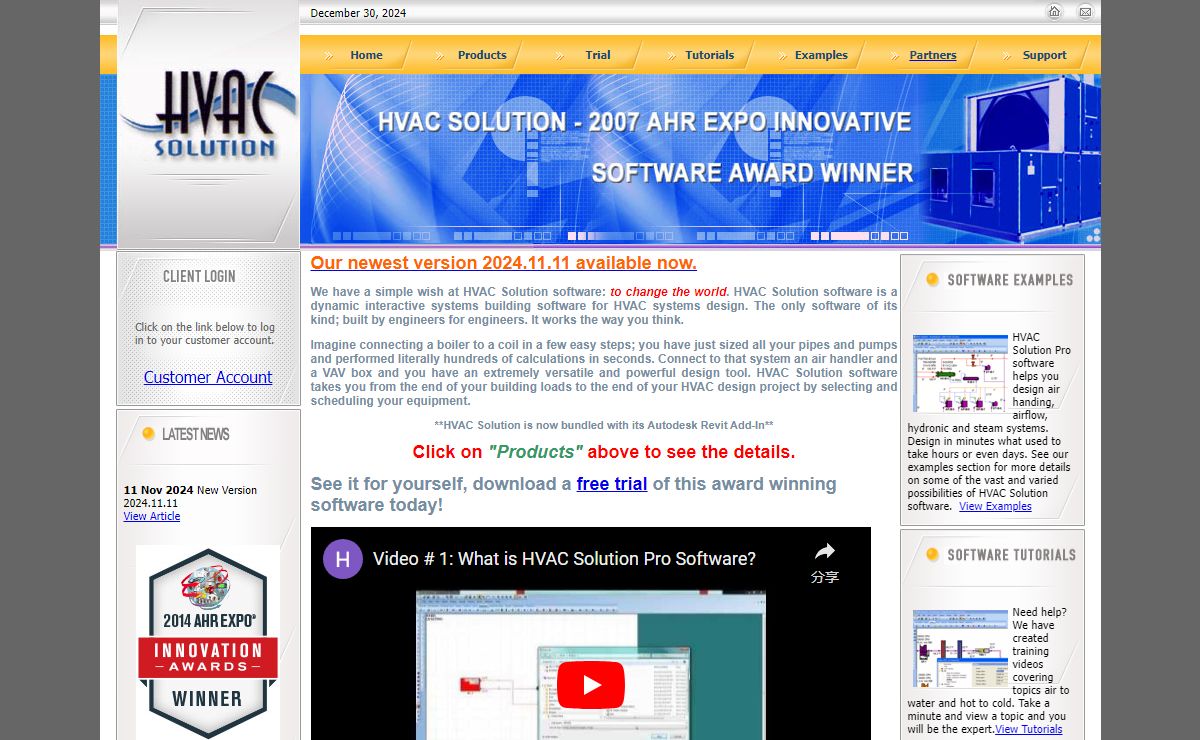 Welcome to HVAC Solution - New HVAC Software Design for HVAC Equipment and Systems.