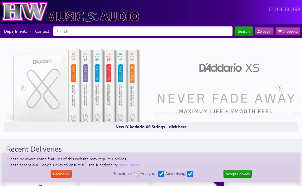HW Audio:. Musical Instrument Store in North West England.