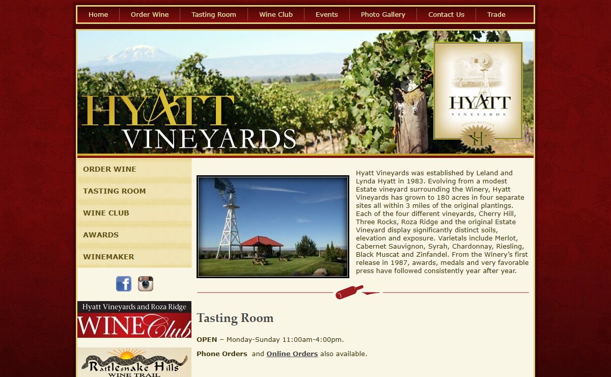Hyatt Vineyards Winery