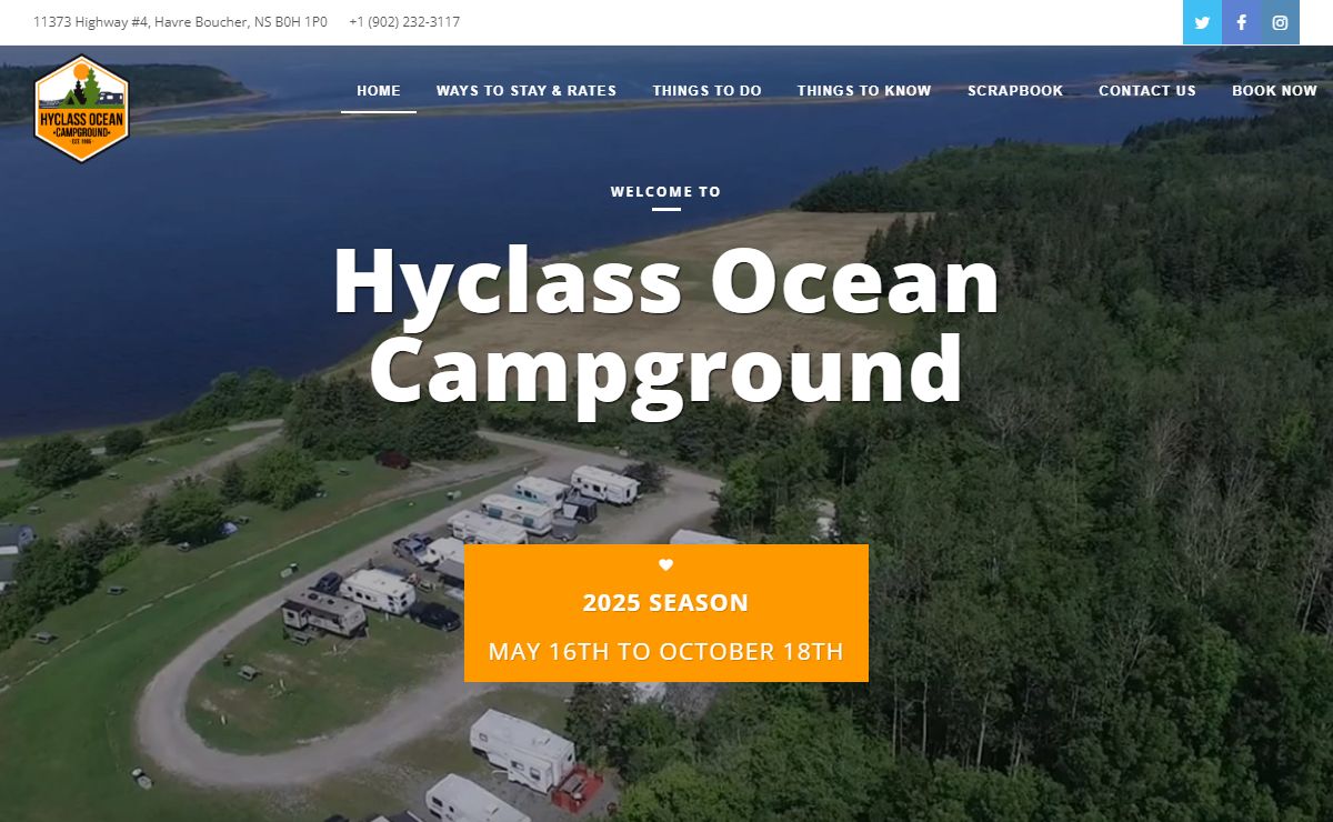 Hyclass Ocean Campground > Home