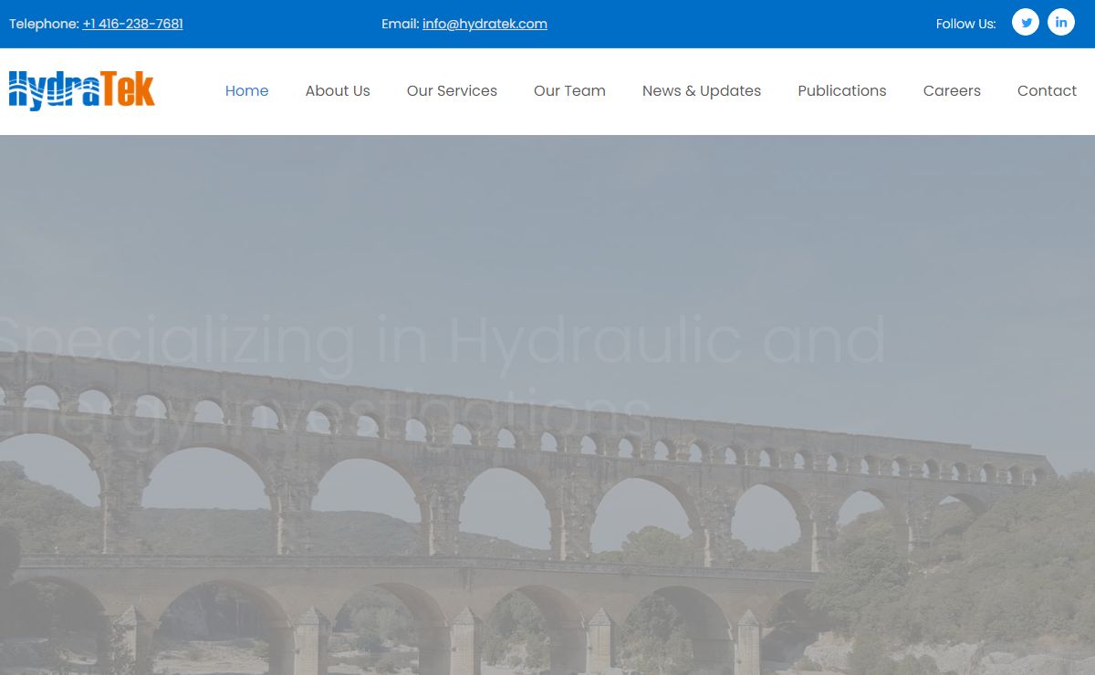 HydraTek & Associates | Hydraulic and Energy Investigations