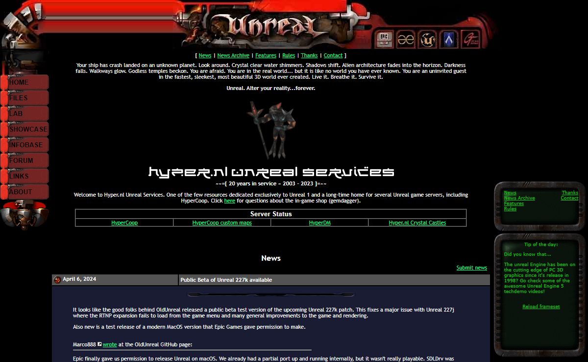Hyper.nl Unreal Services - HyperCoop - Index