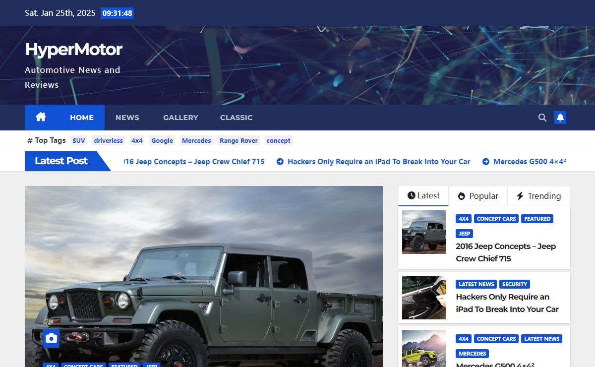 HyperMotor Automotive News and Reviews