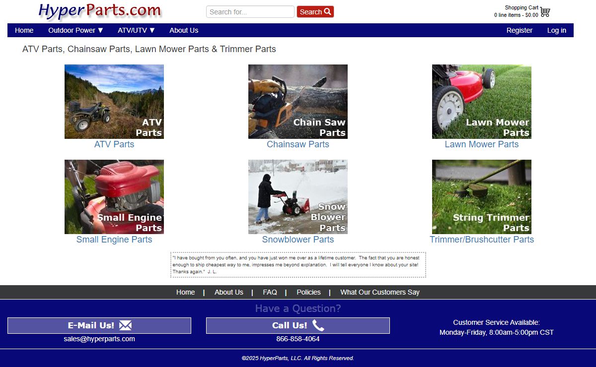 ATV & Lawn Mower Parts : HyperParts.com
