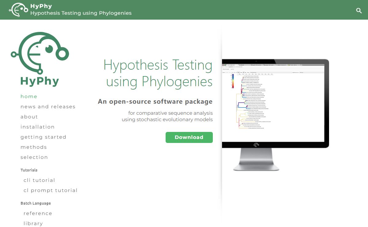 HyPhy - Hypothesis Testing using Phylogenies - Information, documentation, and news about the HyPhy software package