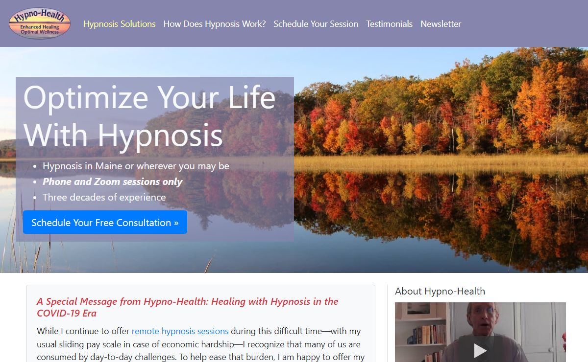 Hypnosis in Maine and Online Hypnosis | Hypno-Health