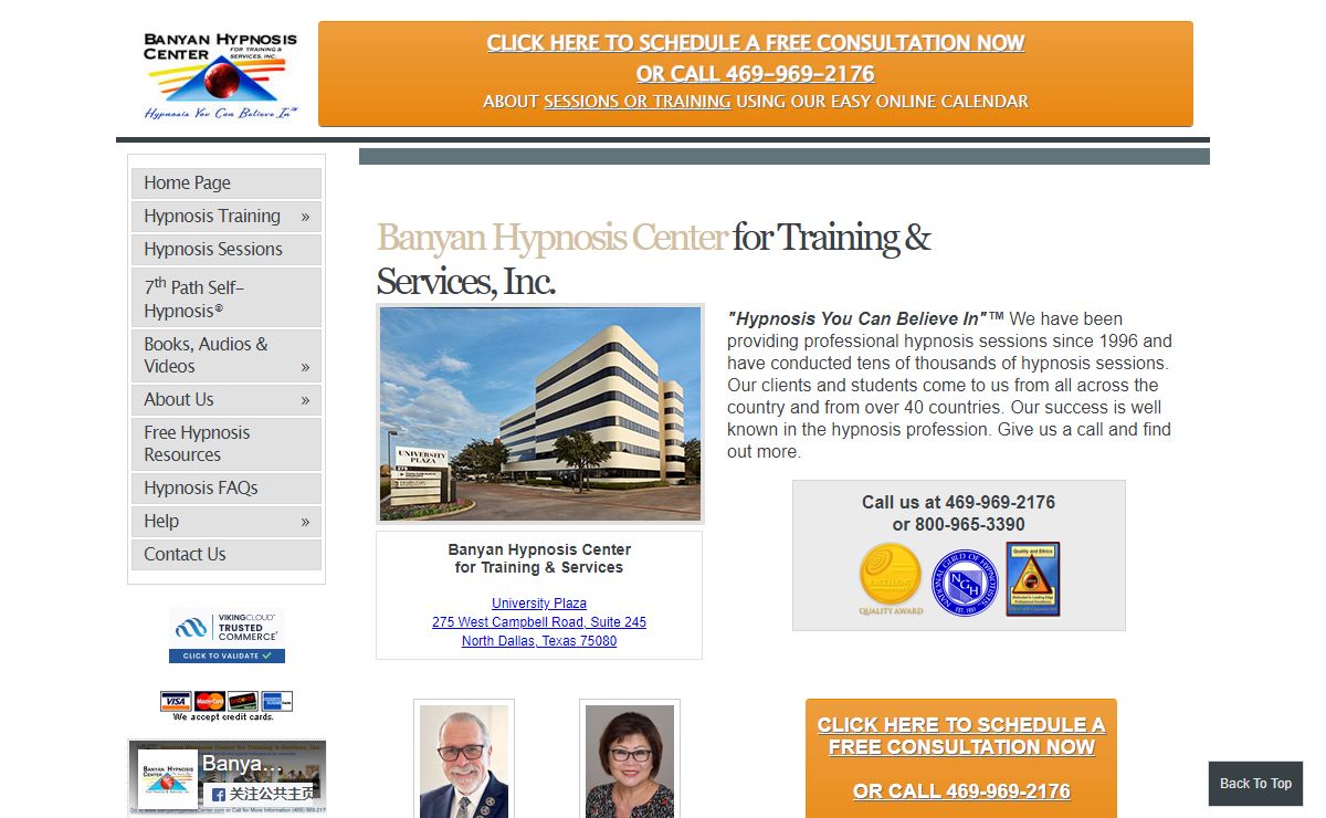 Hypnosis and Hypnotherapy Training School