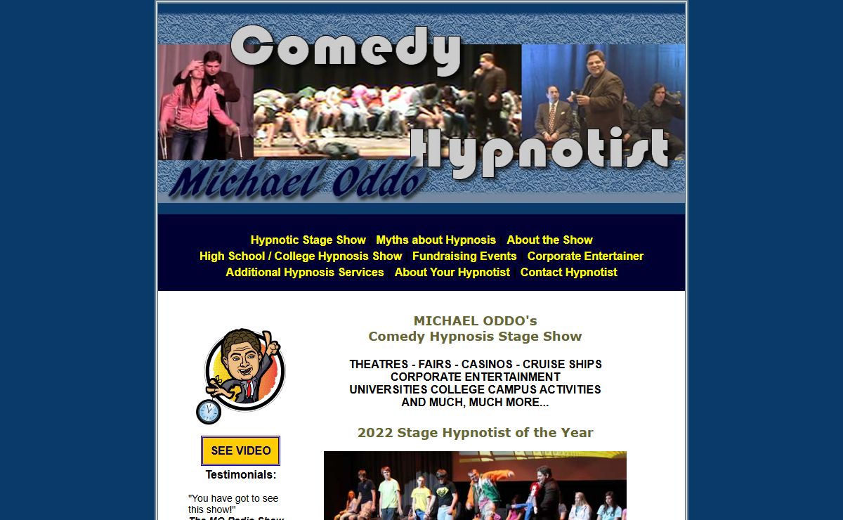 Comedy Hypnotist Show - Clean Interactive fun with Comedy Hypnotist Michael Oddo